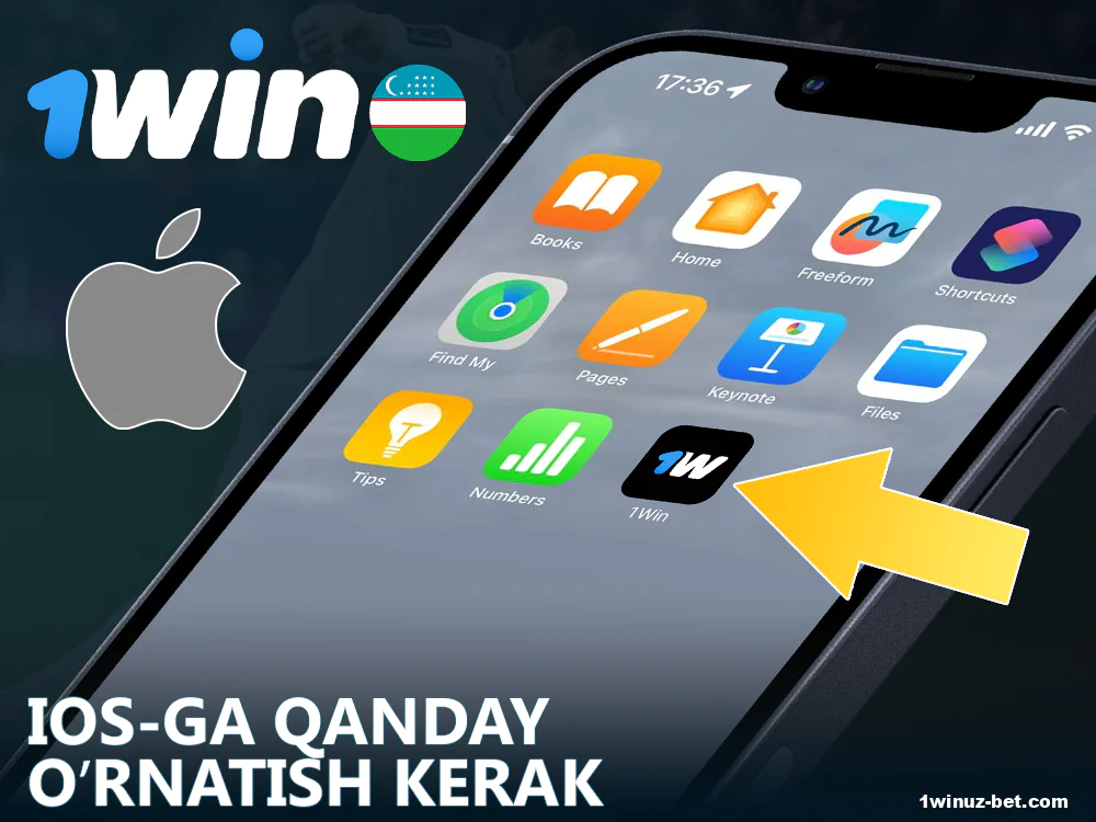 1Win O'zbekiston ilovasini iOS tizimiga o'rnatish