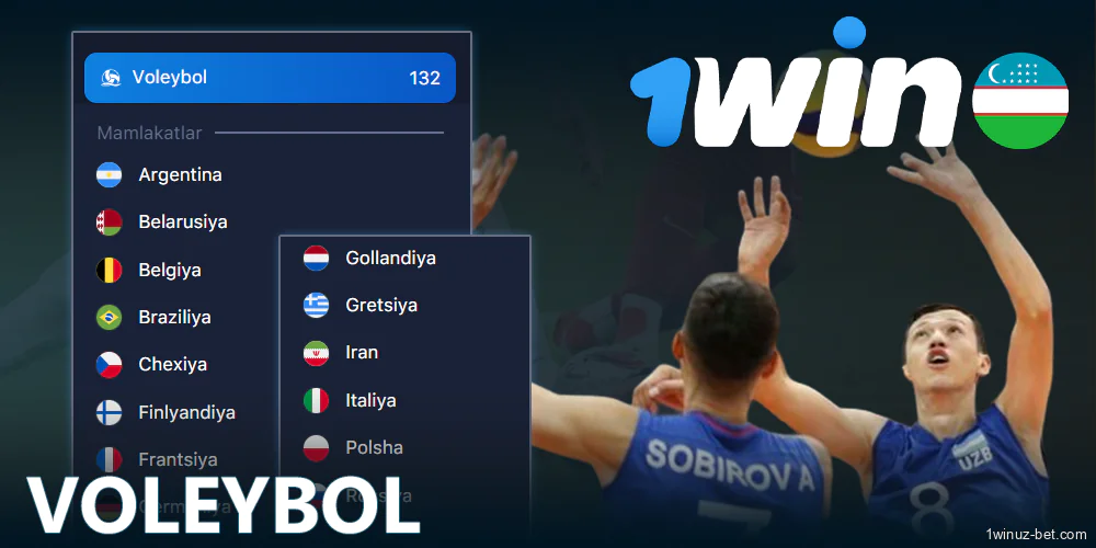 1Win O'zbekiston voleyboliga tikish