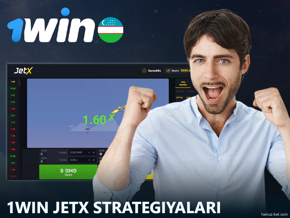 1Win O'zbekiston da JetX o'ynashning mashhur strategiyalari