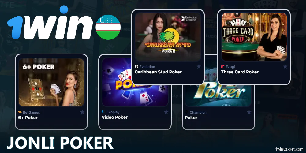 O'zbekistonlik futbolchilar uchun jonli poker 1Win