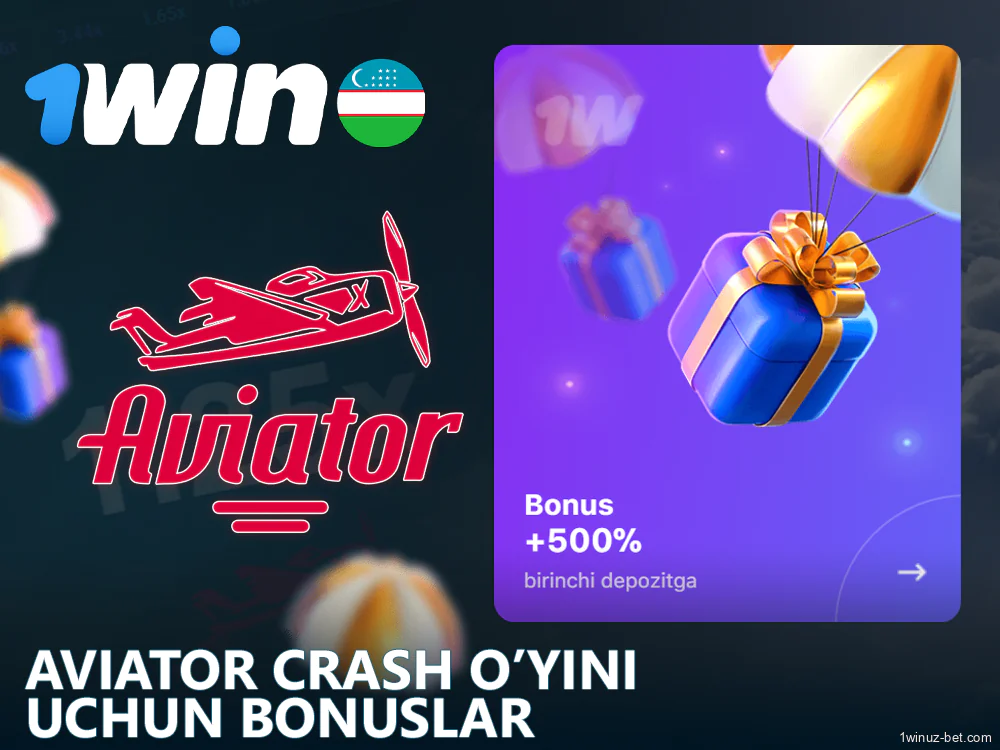 1Win O'zbekiston o'yinchilari uchun Aviator o'yinidagi bonuslar