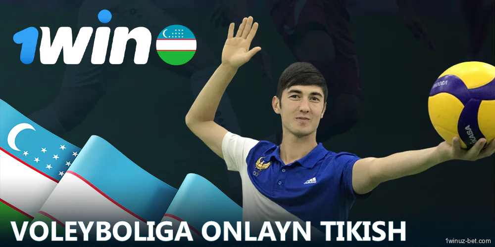 1Win O'zbekiston da voleybolga pul tikish