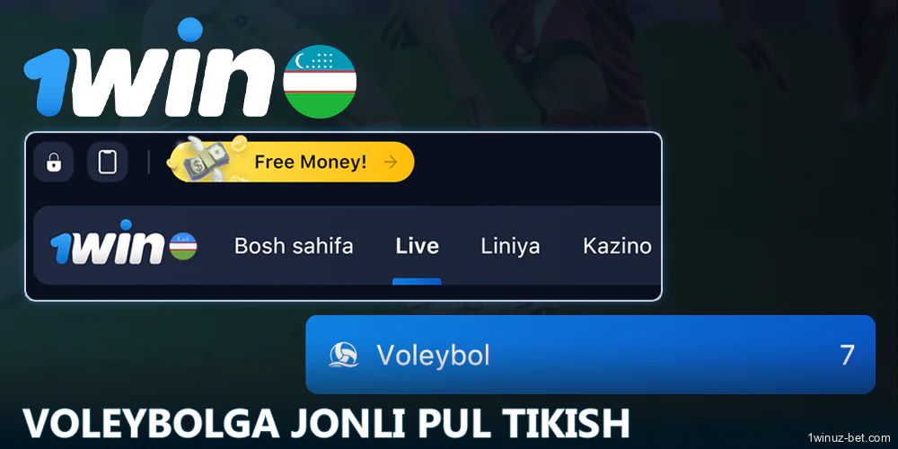 O'zbekistonlik tikuvchilar uchun voleybol bo'yicha jonli garovlar 1Win