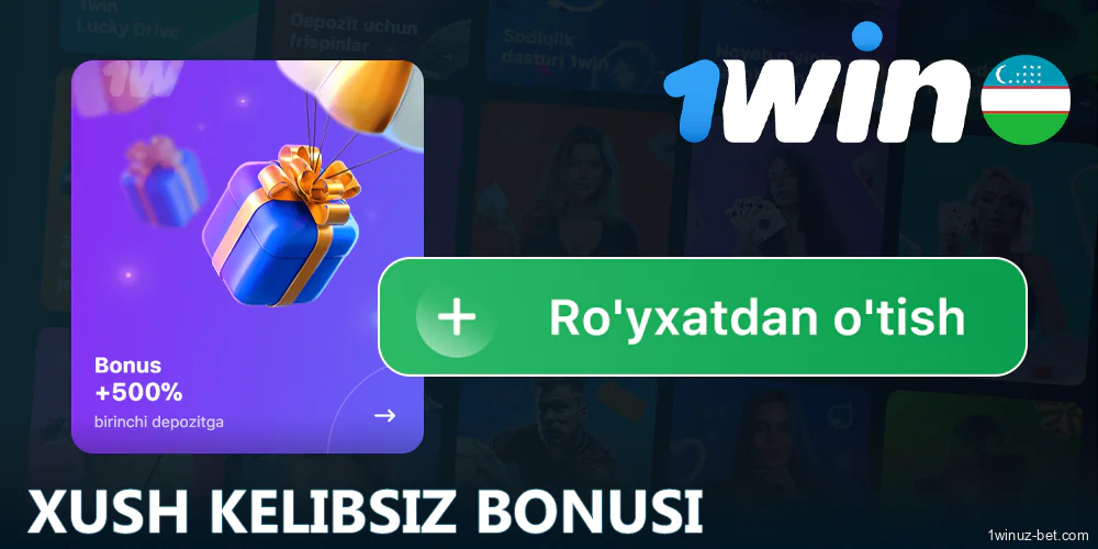 1Win O'zbekiston da xush kelibsiz bonusi