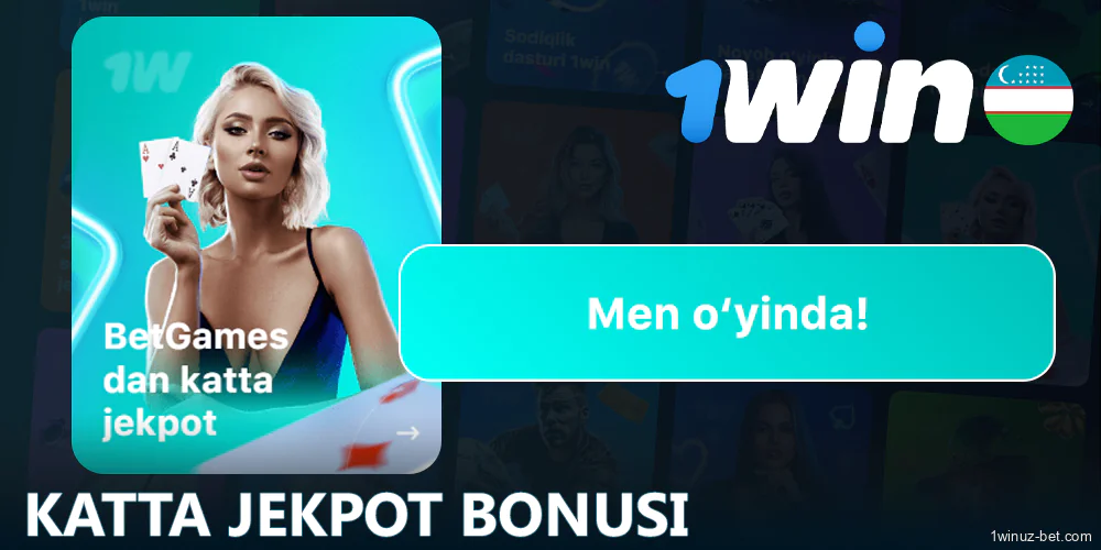 1Win O'zbekiston o'yinchilari uchun katta Jekpot bonusi