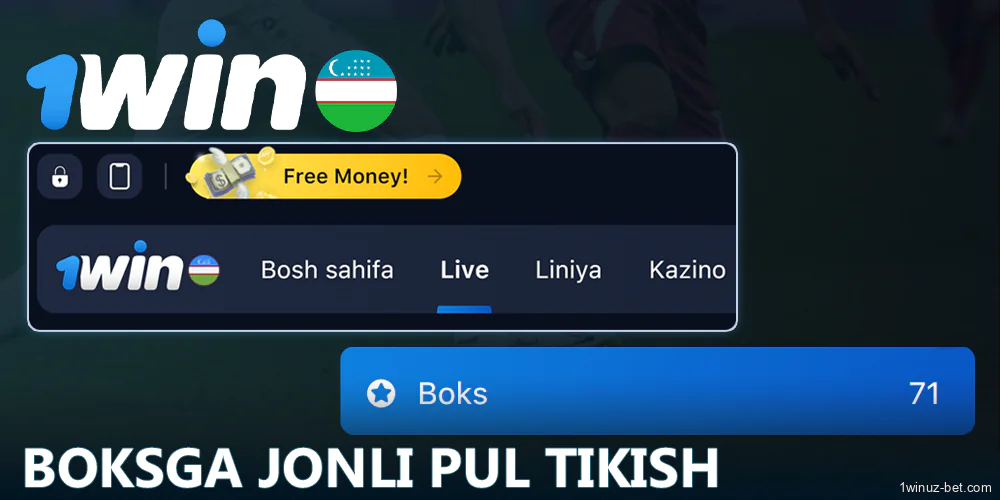 O'zbekistonlik tikuvchilar uchun boksga jonli tikish 1Win