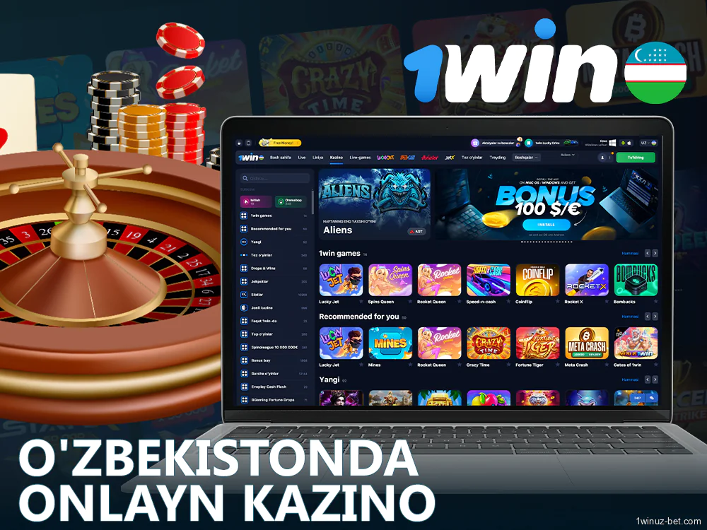 1Win O'zbekiston da onlayn kazino